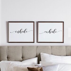 Pottery Barn Inhale Exhale Framed Prints